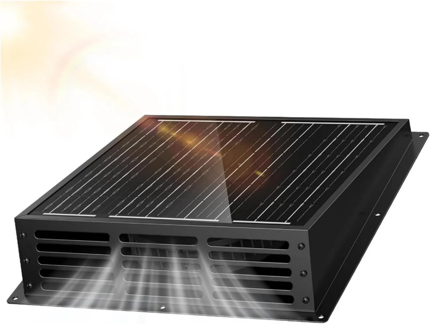 Energiesparender Wandventilator mit Solarpanel für Gewächshaus und Garage