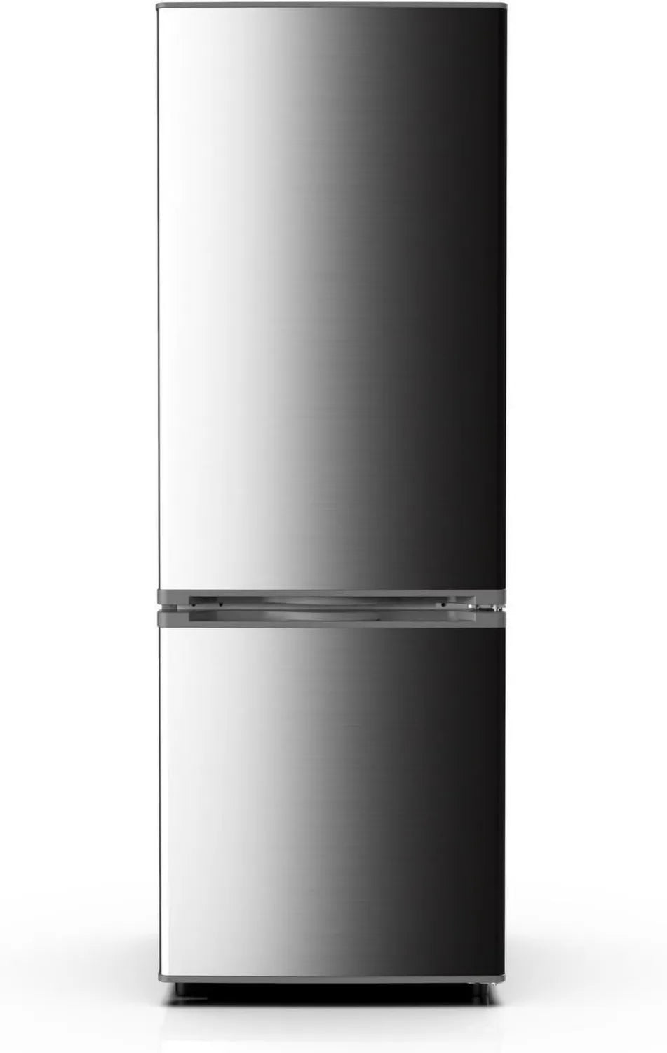 PKM Kühl-Gefrierkombination 173 cm Inox, 161L, LED-Beleuchtung, Energieeffizienzklasse C