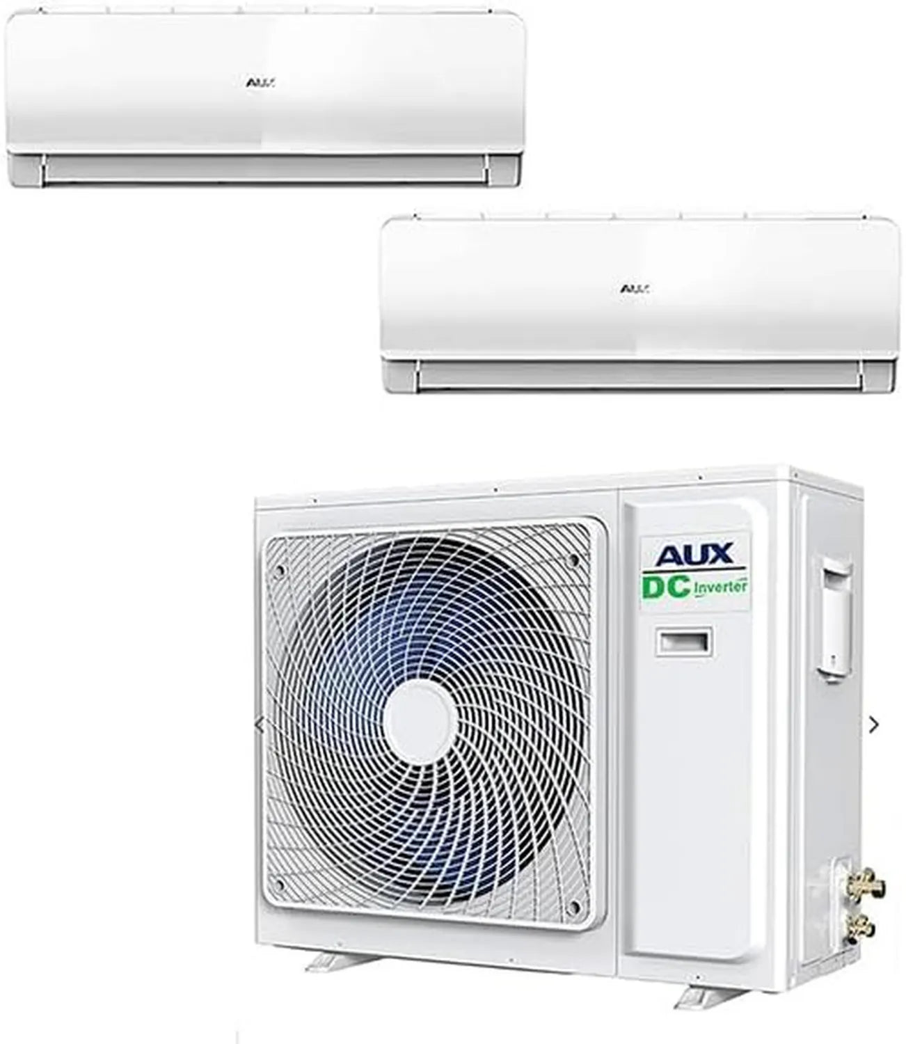 Zweizonen-Klimaanlage mit Inverter-Technologie, R-32 Gas, Energieklasse A++/A+, WLAN-fähig