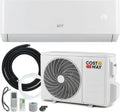 COSTWAY 12000 BTU Split-Klimaanlage mit Heizfunktion, 3,4 kW, R32 Kältemittel, energiesparend, Selbstreinigung, für Räume bis 70 m³