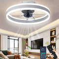 Leiser Deckenventilator mit LED-Beleuchtung, 60W, 3 Farbtemperaturen (3000-6500K) & 6 Geschwindigkeiten