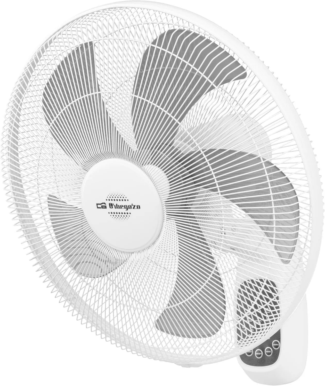Orbegozo WF 0248 Wandventilator mit Fernbedienung, 60W, Weiß