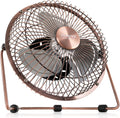 Stagecaptain USB-Tischventilator Set - Leistungsstarker Metallventilator mit 6 Flügeln, neigbar und ideal für Büro und Zuhause
