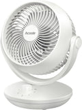 Akustikfreundlicher Tischventilator, 24 dB Ultra-Leise, Dual-Oszillation 70° Horizontal und 100° Vertikal, 3 Geschwindigkeiten, Ideal für Schlafzimmer und Büro