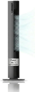 Fakir TV° 640 Turmventilator - Leiser 32dB(A) Motor, 12 Geschwindigkeiten, 12h Timer, LED-Display, Fernbedienung, 90° Oszillation, Luftreiniger, 450m³/h, 110cm Hoch, Anthrazit