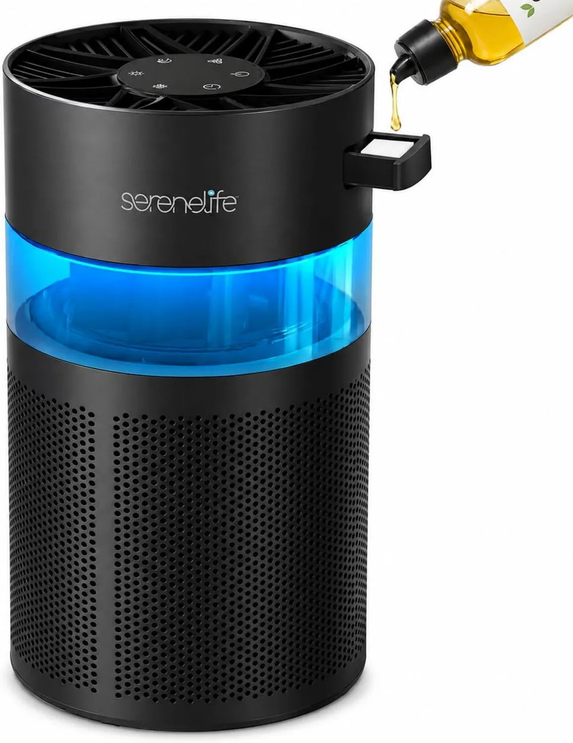 Premium Luftreiniger mit HEPA-13 Filter, 99,97% Partikelfiltration, Aromatherapie, leiser Betrieb, Nachtlicht und Timer